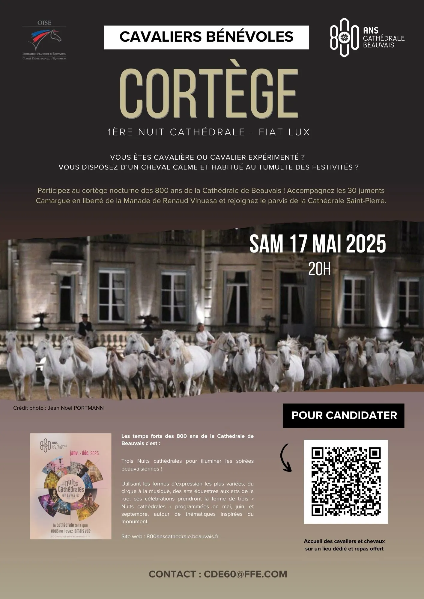 Cortège équestre des « Nuits Cathédrales »